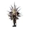 Glitzhome® 22"H Halloween Black Rose, Skeleton and Berry Urn Table Tree